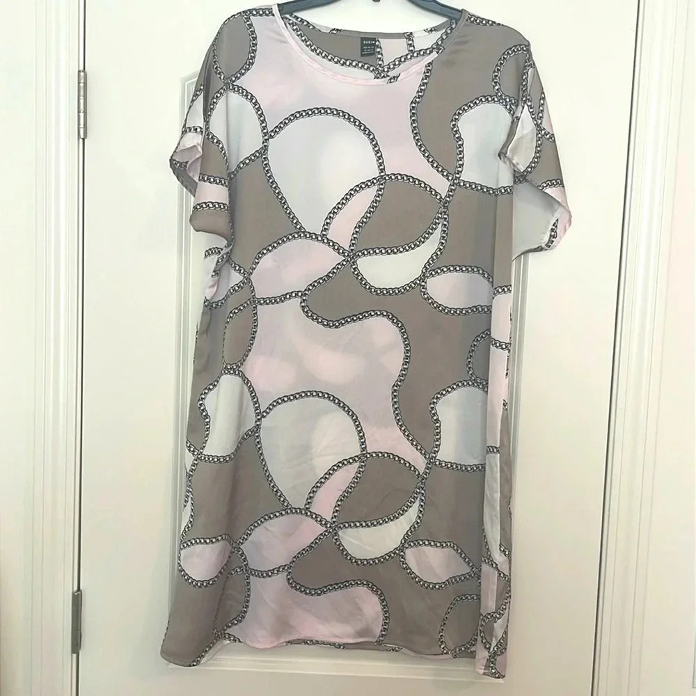 SHEIN Chain Print Sleeveless Blouse/Dress Size XL